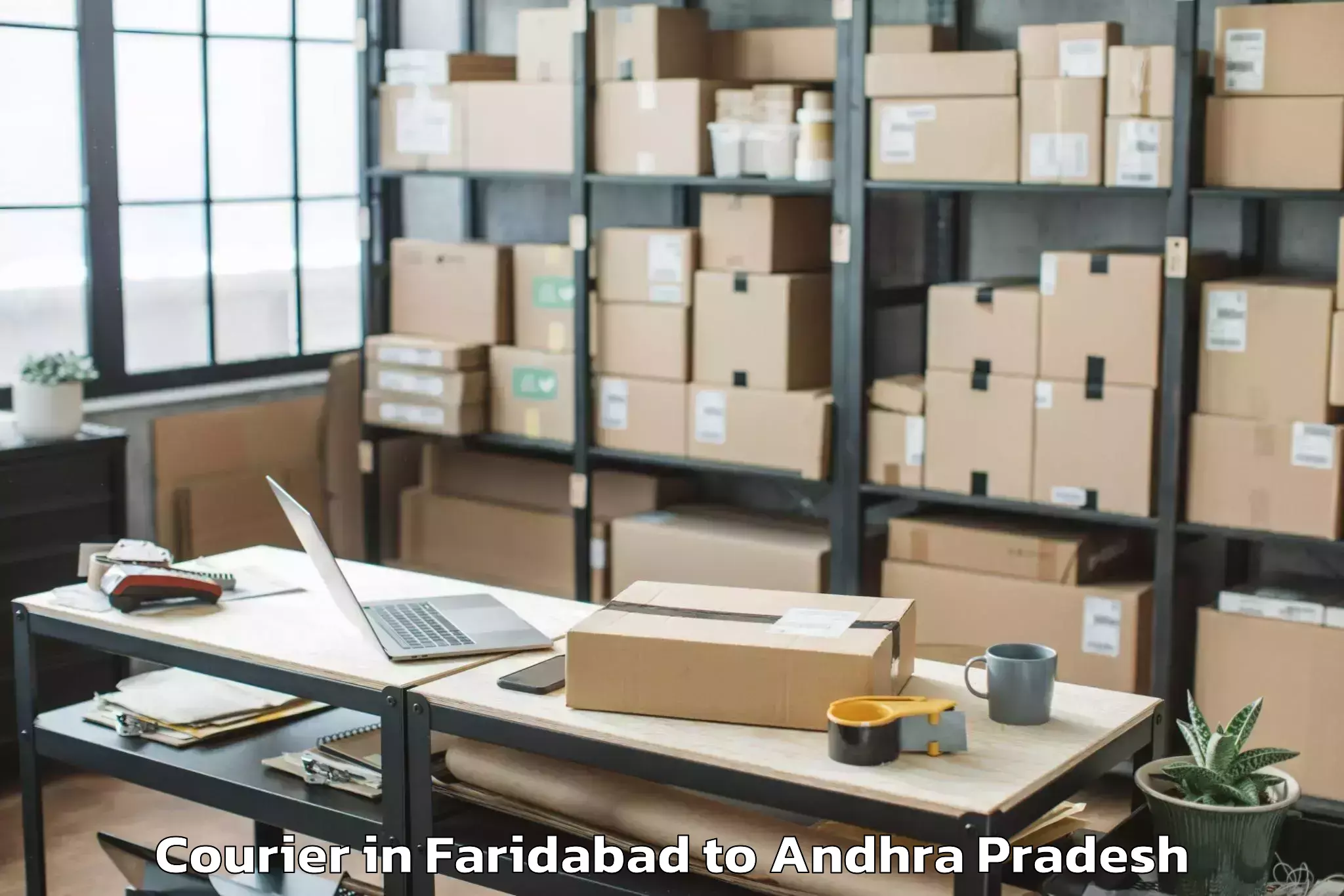 Faridabad to Veeraballi Courier Booking